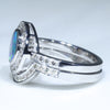 14k Gold Opal ring Set Side View