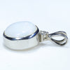 Silver Opal Pendant Side View