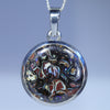 Natural Australian Koroit Boulder Opal Silver Pendant