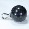 Australian Sandstone Opal Matrix (Fairy Opal) Silver Pendant with Silver Chain (12mm x 12mm) Code - SB49