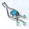 easy Wear Silver Opal and Gemstone Pendant Design