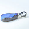 Australian Boulder Opal Silver Pendant with Silver Chain (13mm x 7mm) Code - ESP89