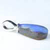 Australian Boulder Opal Silver Pendant with Silver Chain (13mm x 7mm) Code - ESP89