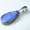 Australian Boulder Opal Silver Pendant with Silver Chain (13mm x 7mm) Code - ESP89