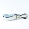 Silver Opal Pendant Side View