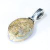 Australian Boulder Opal Silver Pendant with Silver Chain (12mm x 9mm) Code - ESP100