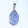 Natural Australian Boulder Opal Silver Pendant