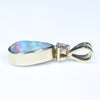 Gold Opal Pendant Side View