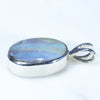 Silver Opal Pendant Side View