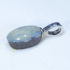Silver Opal Pendant Side View