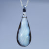 Natural Australian Boulder Opal Silver Pendant