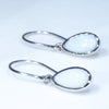 14k White Gold - 2 Solid White Opals