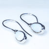 Easy Wear White Gold Opal Drop Earring Design