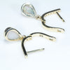 Gold Higgie Opal Earrings Open