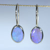 Natural Australian Boulder Opal Gold Earrings
