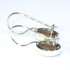 Solid Opal Earrings Rear view