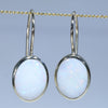 10k Gold Natural Australian White Opal Earrings