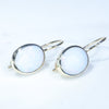 10k Gold - 2 Solid White Opals