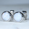 14k White Gold  - Solid White Opal