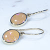 Easy Wear Gold Opal Drop Earring Design