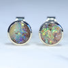 Natural Australian Gold Boulder Opal Stud Earrings