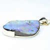 Large Australian Boulder Opal Gold Pendant (31mm x 23mm) Code - AA02