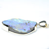 Solid Boulder Opal Pendant Side View