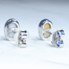 Solid Opal Studs Rear View
