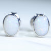 Sterling Silver - Solid Coober Pedy White Opal