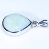 Silver Opal Pendant Side View