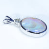 Silver Opal Pendant Side View