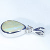 Silver Opal Pendant Side View