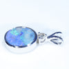Silver Opal Pendant Side View