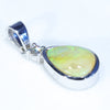 Silver Opal Pendant Side View
