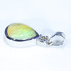 Silver Opal Pendant Side View