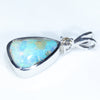 Silver Opal Pendant Side View