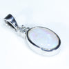 Silver Opal Pendant Side View