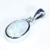 Sterling Silver - Solid Coober Pedy Opal - Natural Diamond