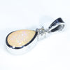 Silver Opal Pendant Side View