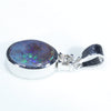 Silver Opal Pendant Side View