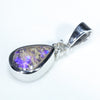 Silver Opal Pendant Side View
