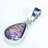 Sterling Sliver - Solid Queensland Boulder Opal - Natural Diamond