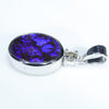 Silver Opal Pendant Side View