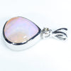 Silver Opal Pendant Side View