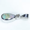Silver Opal Pendant Side View