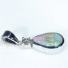Silver Opal Pendant Side view