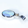 Silver Opal Pendant Side View