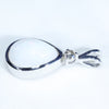 Silver Opal Pendant Side View