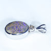Silver Opal Pendant Side View