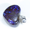 Opal Heart Pendant Side View